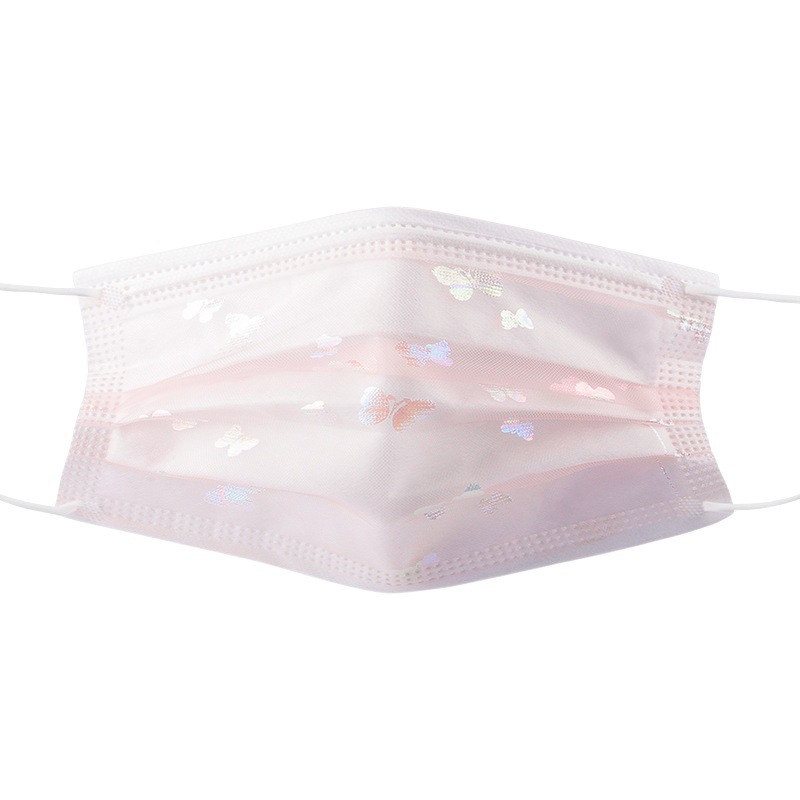 Cross-border Amazon Four-layer Magic Mesh Printed Disposable Mask Summer Fashion Breathable Thin Sunscreen Mask