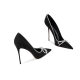 Beautiful 2025 New Black Bow Pointed Stiletto Heel High Heels Women's Shallow Mouth Single Shoes All-match Elegant Single Shoes