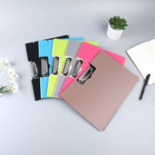 文件夹资料册A4办公学生用品加厚PP发泡文件夹金属夹拉丝夹双夹侧