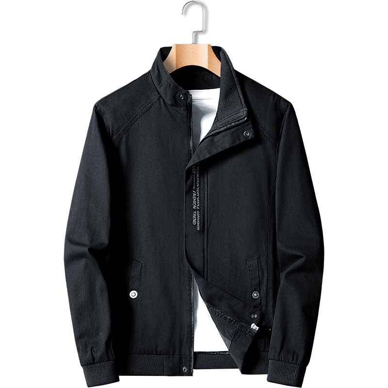 Men's Clothing Jacket men's clothing this spring and autumn middle aged and young men's jacket casual baseball collar thin loose trend jacket_voghion.com
