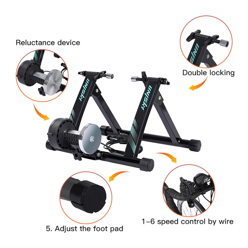 UNISKY Magnetic Resistance Wired Control Bike Platform Small Wheel Diameter 20-24 Road Cycling Training Parking Rack 70_voghion.com