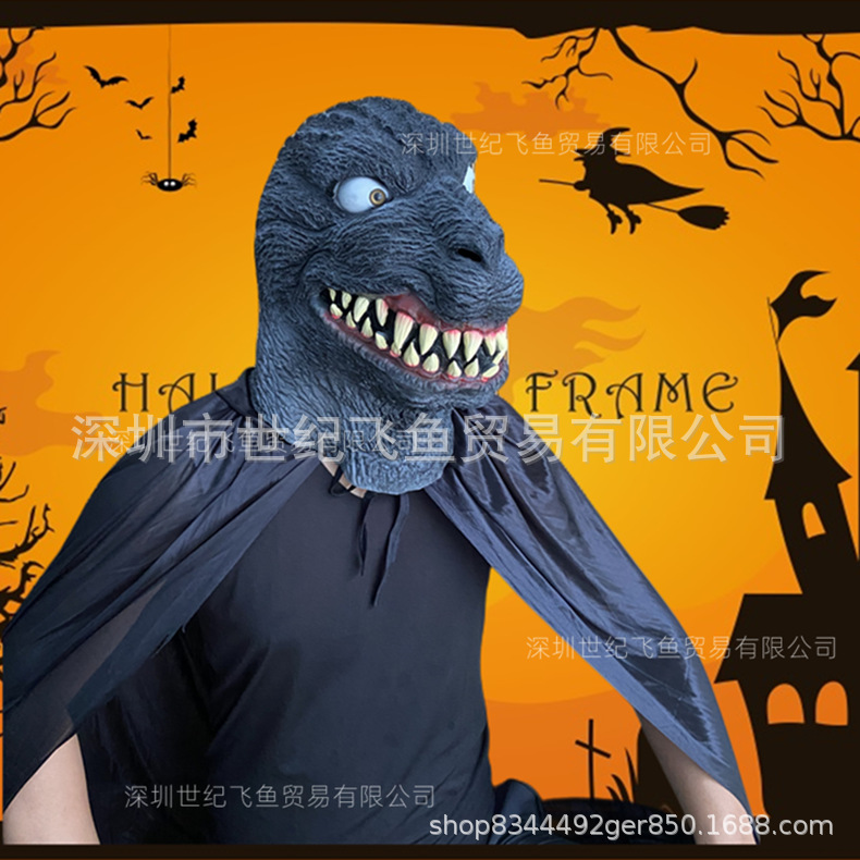 2022 transfronteriza nuevo Godzilla sombrero Halloween horror máscara de látex fábrica al por mayor