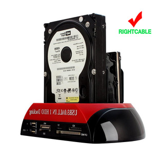 USB3.0 TO IDE/SATA Dual Bay Mobile Hard Drive Box Copy Machine Hard Drive Holder Cloner