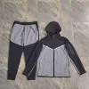 Black and dark gray suit