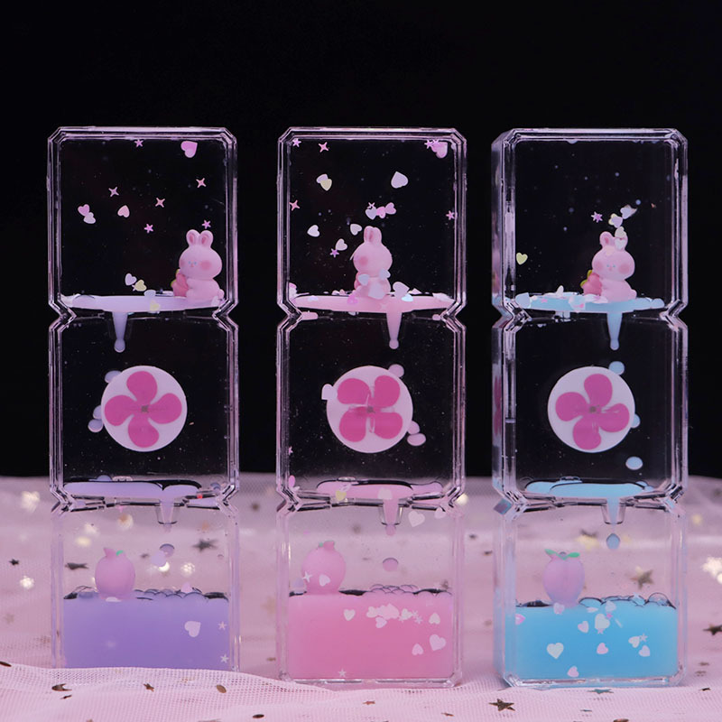 복숭아토끼 - 3방향 오일방울 [색상 랜덤]