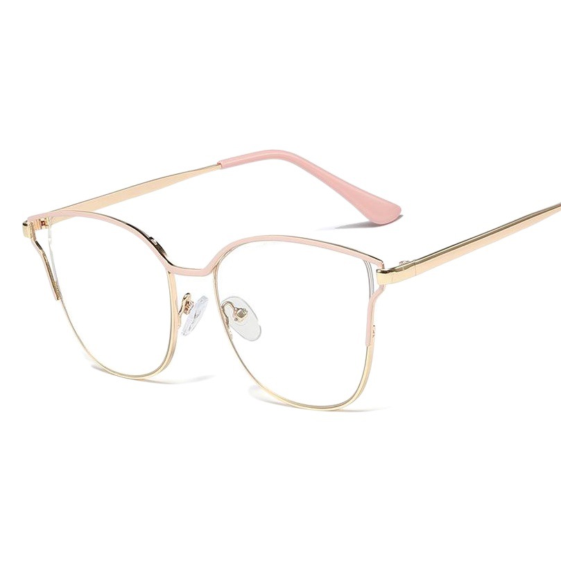 95538 Internet Celebrity retro artístico gafas de oreja de gato gafas lisas de mujer marco óptico gafas de moda se pueden equipar con gafas de miopía