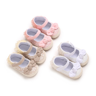 Li Haisheng Baby Girl Baby Shoes 0-1 Year Old Cute Princess Shoes Cloth Sole Non-slip Walking Shoes