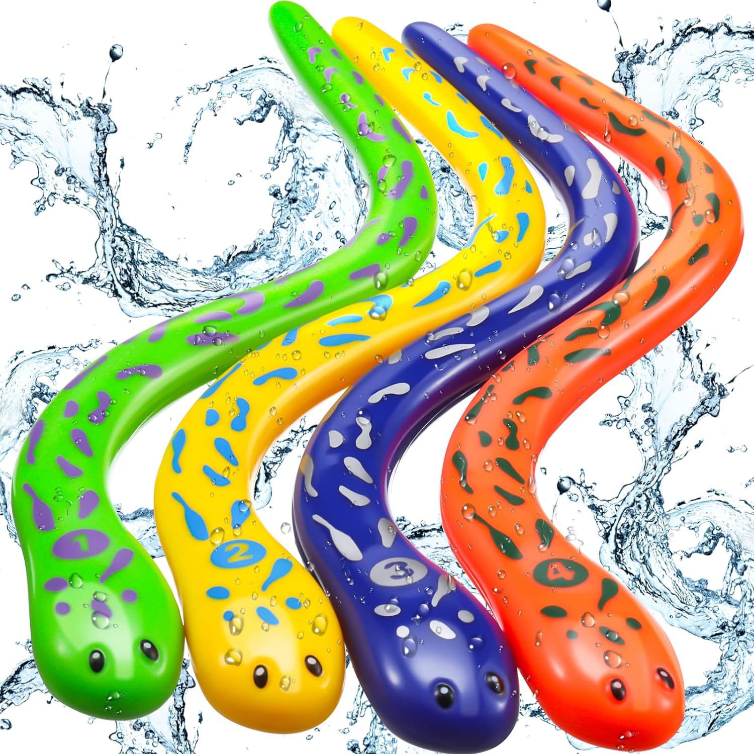 Diving Eel Catch Snake Diving Toys Water Snake Toys Swimming Pool Games for Toddlers Boys Girls
