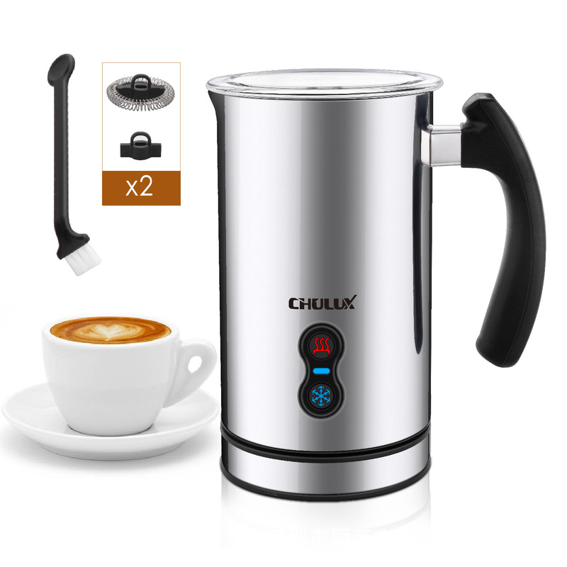 Cross-Border Fully Automatic Electric Hot and Cold Milk Frother, Electric Milk Frothing Device, Milk Frothing Cup, Household Portable Coffee Machine