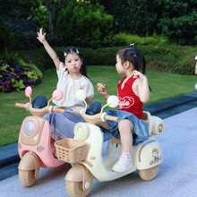 定制批发新款儿童电动三轮男女宝宝摩托车防侧翻可充电遥控防滑轮