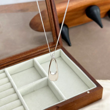 复古水滴吊坠高级清冷感韩系INS风极简通勤时尚感项链