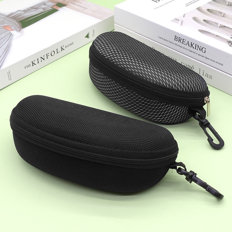 Large capacity EVA black zipper glasses box wholesale sunglasses sunglasses box anti-pressure custom printed logo