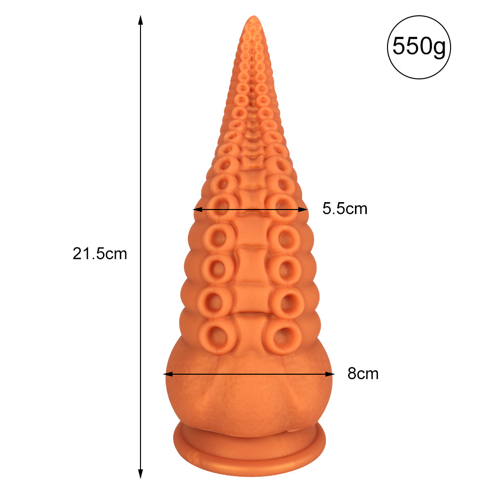 Silicona líquida color mezclado pulpo anal plug anal suave unisex de forma especial expansor anal dildo pene