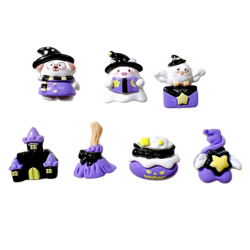 Ruiya 樹脂アクセサリー diy アクセサリー手作り素材靴バックル水カップステッカークリーム接着剤ヘアアクセサリーハロウィンゴースト|undefined