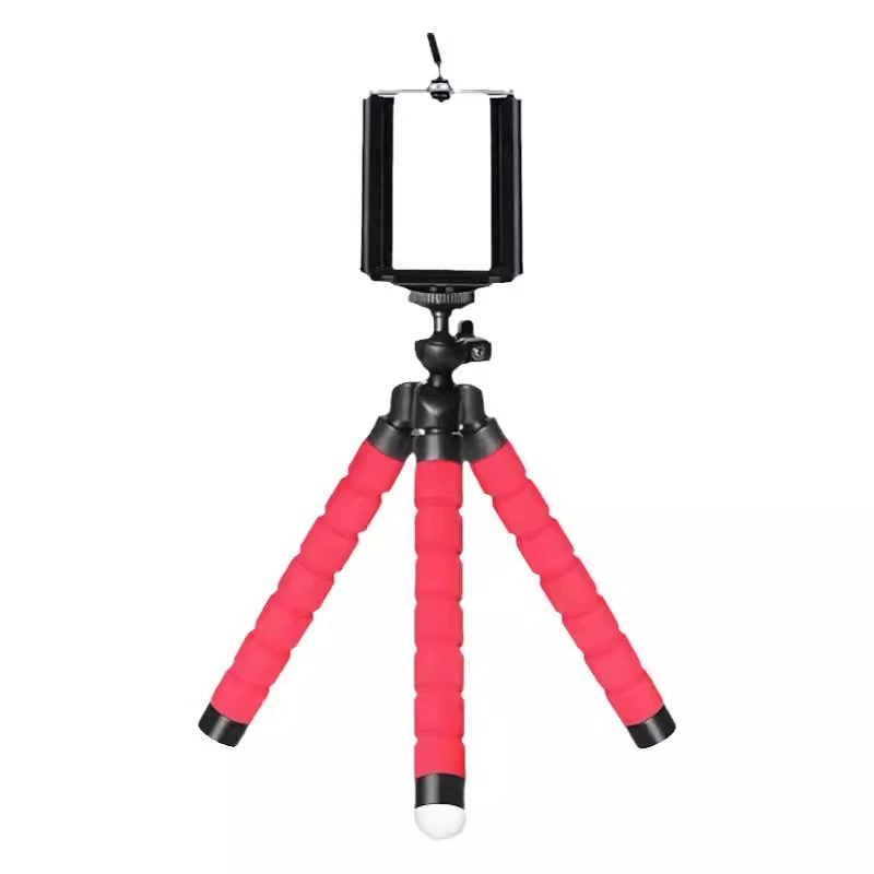 Triangle bracket desktop lazy live broadcast multi -function outdoor shooting selfie bracket 360 rotating Bluetooth remote control