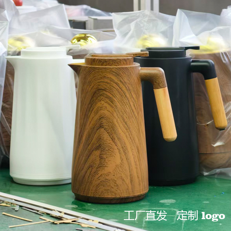 Cross-Border Insulated Water Kettle Household Wooden Handle Large Capacity Coffee Pot Dormitory Thermo Hot Water Water Kettle Insulated Water Kettle Cup Convenient Cross-Border Insulated Water Kettle Household Wooden Handle Large Capacity Coffee Pot Dormitory Thermo Hot Water Water Kettle Insulated Water Kettle Cup Convenient