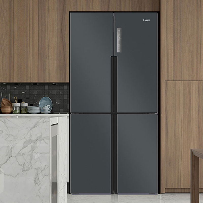 Refrigerador Haier 535 / 403L cuatro puertas integradas eficiencia energética convertidor de frecuencia sin helada puerta cruzada 218 / 217L tres puertas abiertas