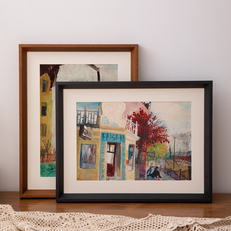 Solid Wood Photo Frame 32inch 36inch Frame Customizable to Any Size 60*80A4K8A3 Photo Frame Mounting Frame Customization