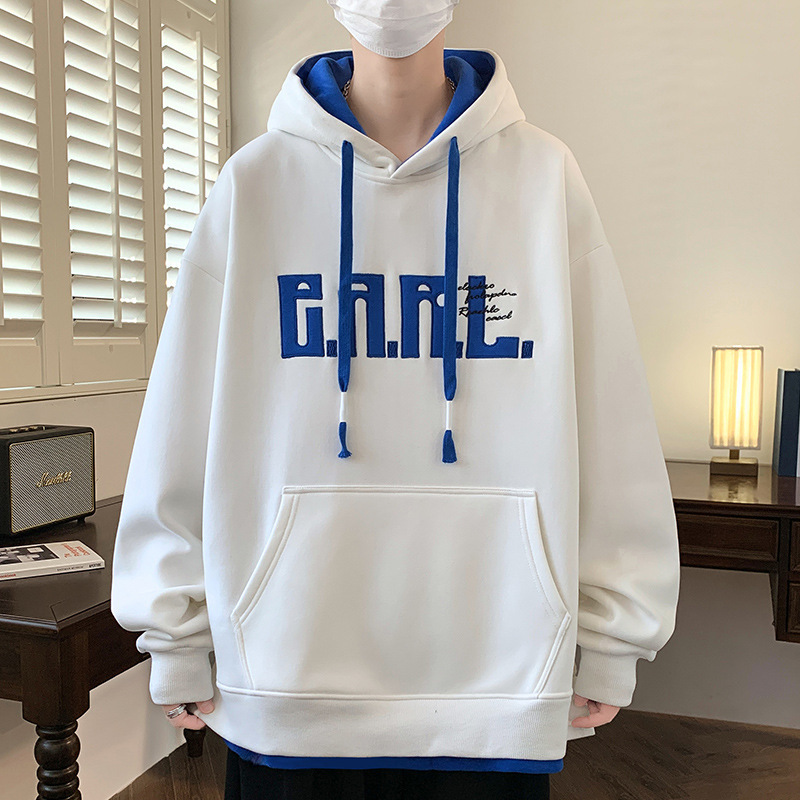 青少年连帽卫衣男孩春秋款潮流潮牌外套初中高中学生帅气大童男装|undefined