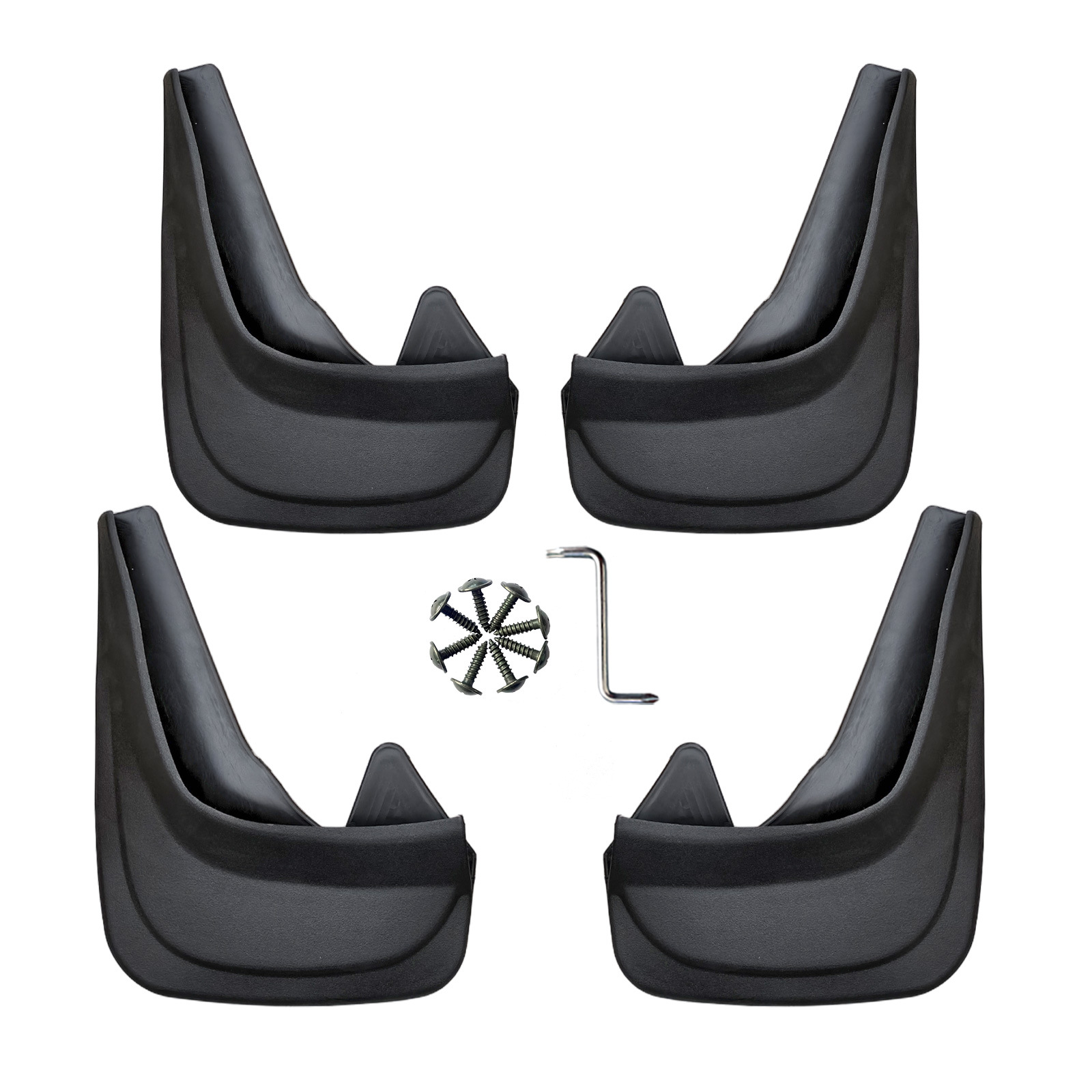 Suitable for Universal Large Mud Flaps for Cars, 4-Piece Set of Mud Flaps, Foreign Trade Cross-Border Mud Flaps, Exterior Modification