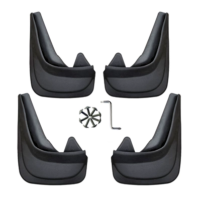 Suitable for Universal Large Mud Flaps for Cars, 4-Piece Set of Mud Flaps, Foreign Trade Cross-Border Mud Flaps, Exterior Modification