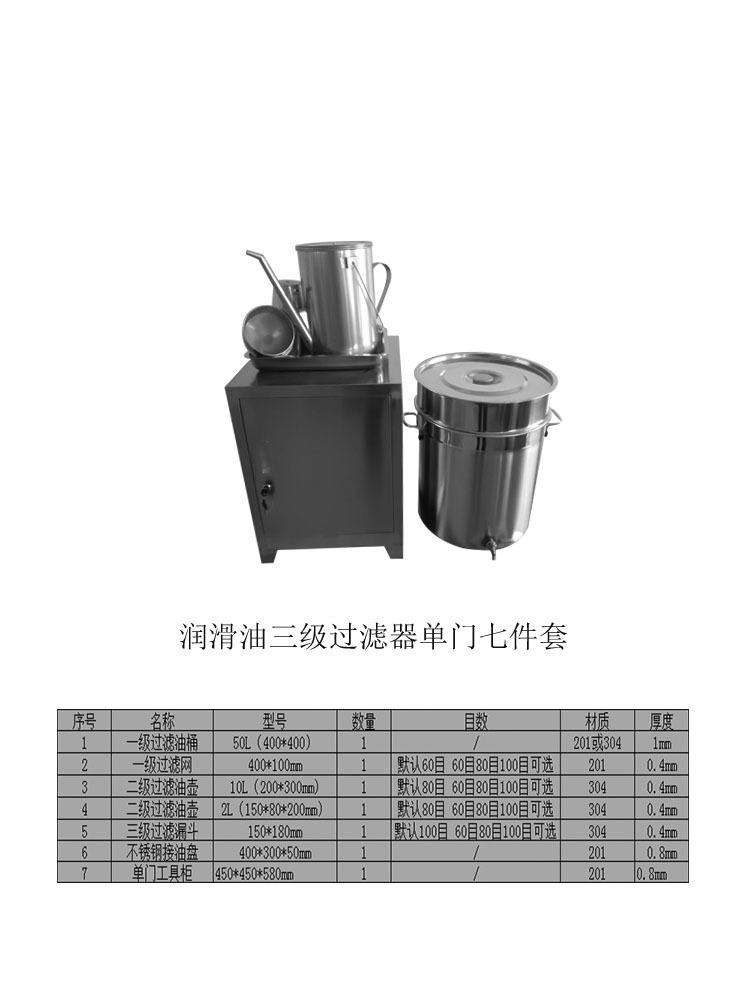 3 단 필터 싱글 도어 7 피스 세트
