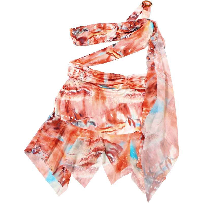 Robe moulante sexy à dos nu-L'Essence de l'Été 9 Robe moulante sexy à dos nu-orange-seule