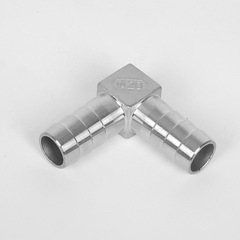 304 stainless steel L-shaped tower elbow tower 90-degree right-angle skin tube bamboo joint double Green connector