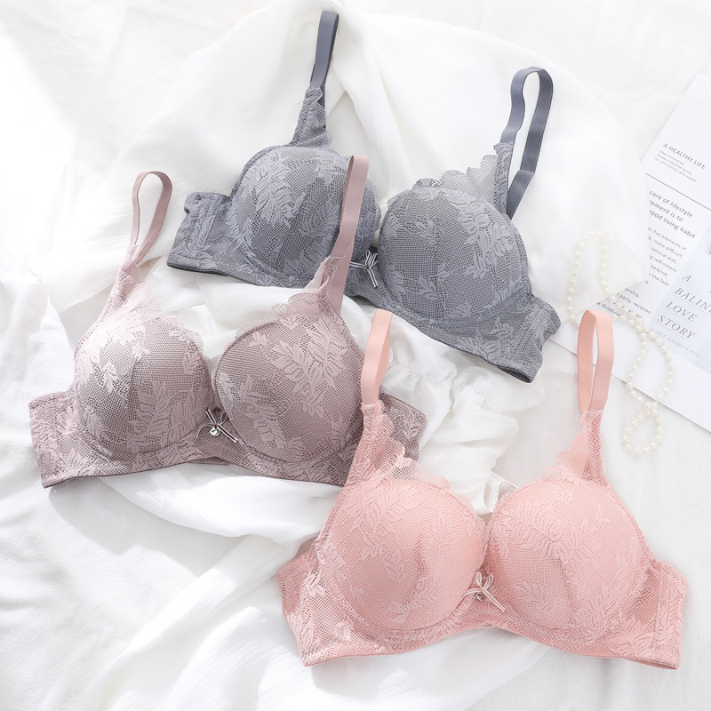 Fábrica de stock del sudeste asiático sujetador de mujer encaje ajustable de taza confortable sujetador transpirable