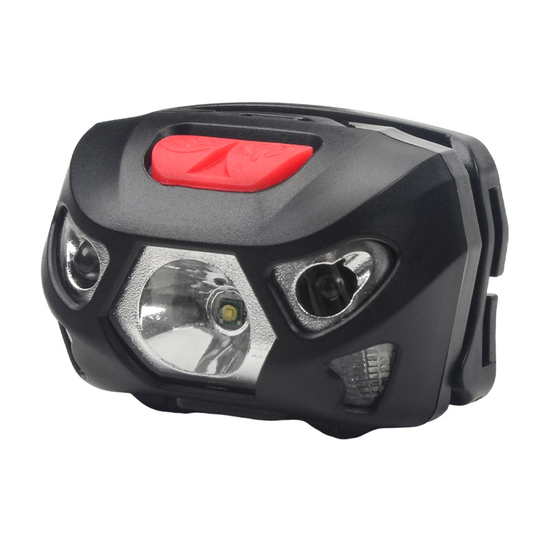 Faros de inducción de pesca con batería seca No. 7, luz fuerte led, luz doble roja y blanca, faros especiales para exteriores