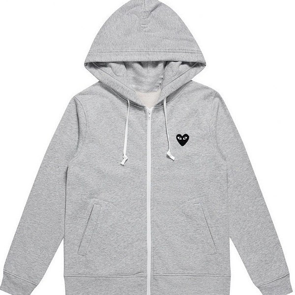 Japanese-Style Trendy Polyester Zip-Up Hoodie Heyplay Heart Jacket Unisex Autumn Winter Christmas Couple Style 1