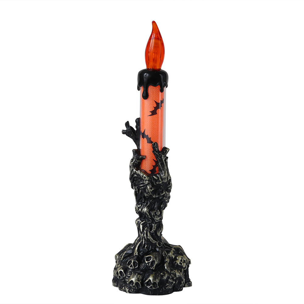 Lámpara de la tumba de Halloween vela de mano baja decoración de la atmósfera props lámpara de noche LED lámpara de calabaza luminosa electrónica