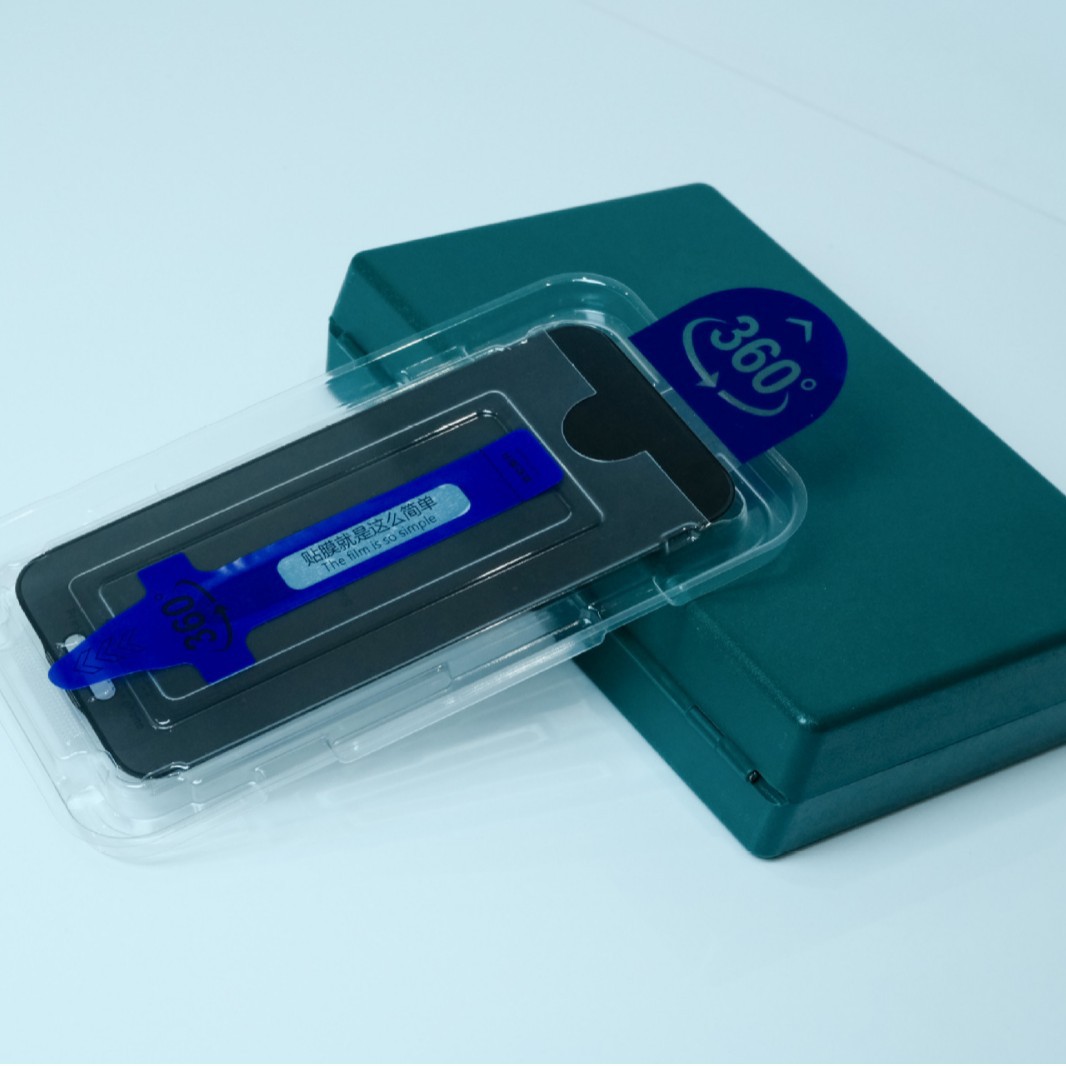 360-Degree Anti-Peep Apple 15Promax Dust-Free Warehouse Iphone16 14-Second Box Mobile Phone Tempered Film Dust Removal Cabin