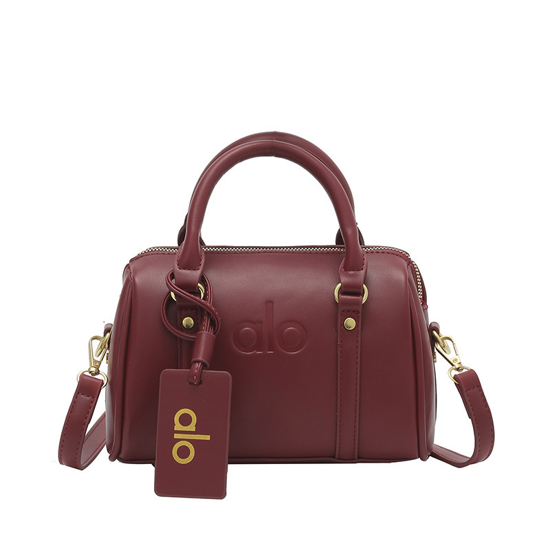 High-End Oil-Waxed Leather Retro Small Bag for Women 2025 New Autumn and Winter Versatile Crossbody Bag Hand-Held Boston Bag High-End Oil-Waxed Leather Retro Small Bag for Women 2025 New Autumn and Winter Versatile Crossbody Bag Hand-Held Boston Bag