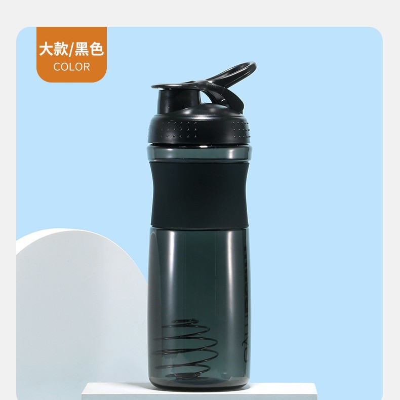 Taza de mano especial transfronteriza para mujeres taza de batido de leche de reemplazo de comida portátil agitación proteína fitness deportes plástico sacudiendo taza de agua