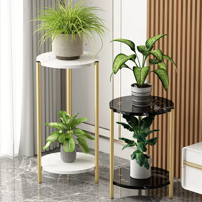 Легкая роскошная цветочная стойка для гостиной, напольная стойка для хранения, простая стойка для цветочного горшка на балконе, стойка для суккулентов, железная многослойная поставка