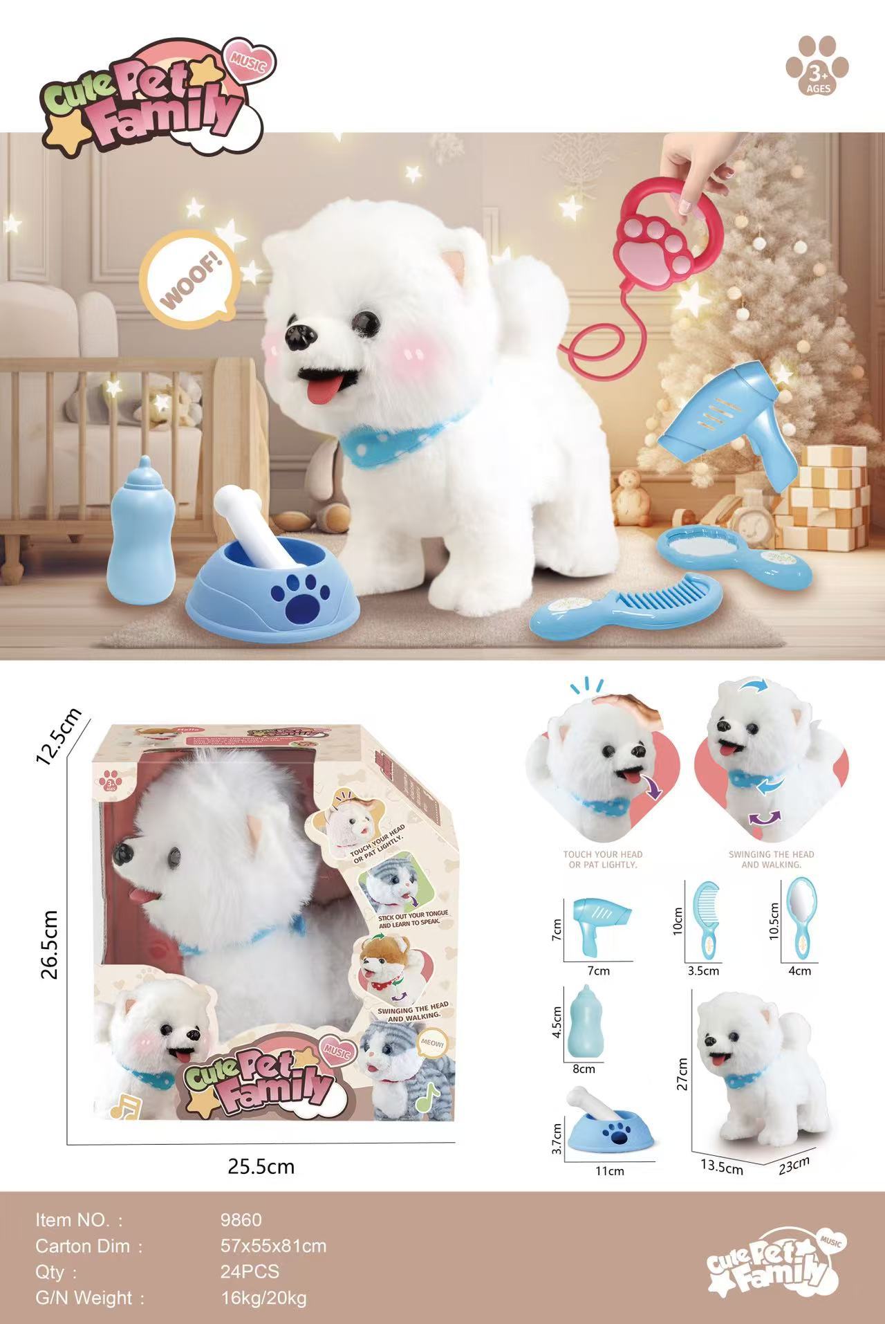 Juguetes de peluche eléctricos para niños, mascotas de simulación se llamarán conejos dorados, juguetes de chicas, regalos al por mayor
