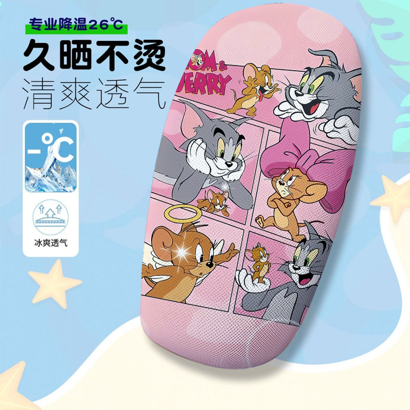 Cartoon Series Electric Vehicle Seat Cushion Cover Summer Heat-Insulating and Breathable Electric Vehicle Seat Cover Seat Cushion Cover