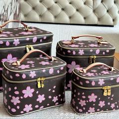 联名限定樱花手提化妆箱收纳洗簌包轻便旅行化妆包女士手袋