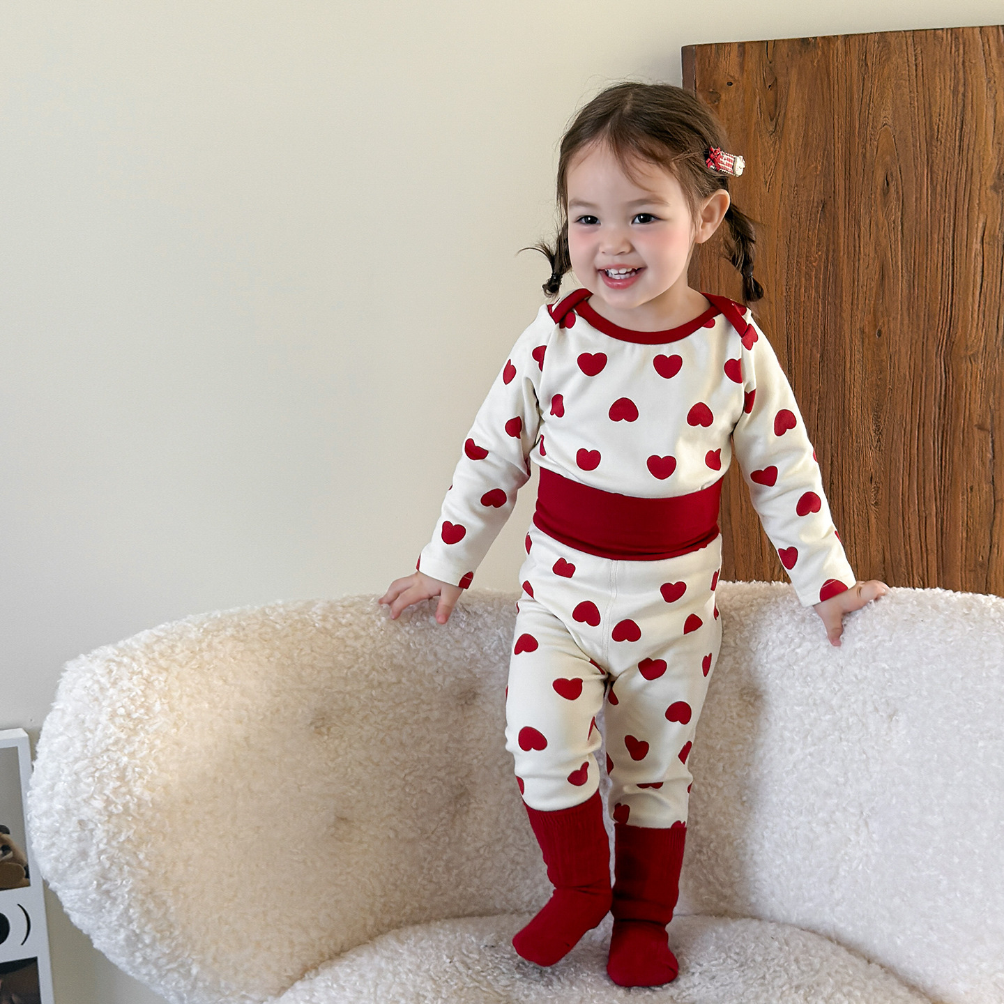 Ropa para el hogar de amor (costura sin hueso de algodón puro de clase a)