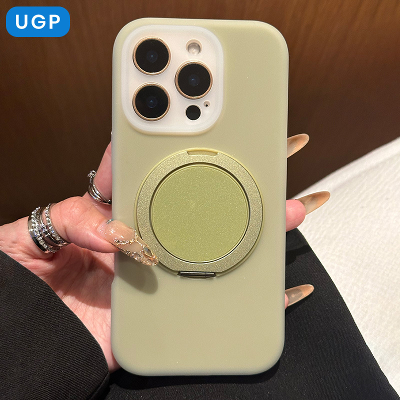 2025年新型ゼリースタンド付きiPhone17promax対応スマホケース パープル iPhone16 液体シリコン|undefined