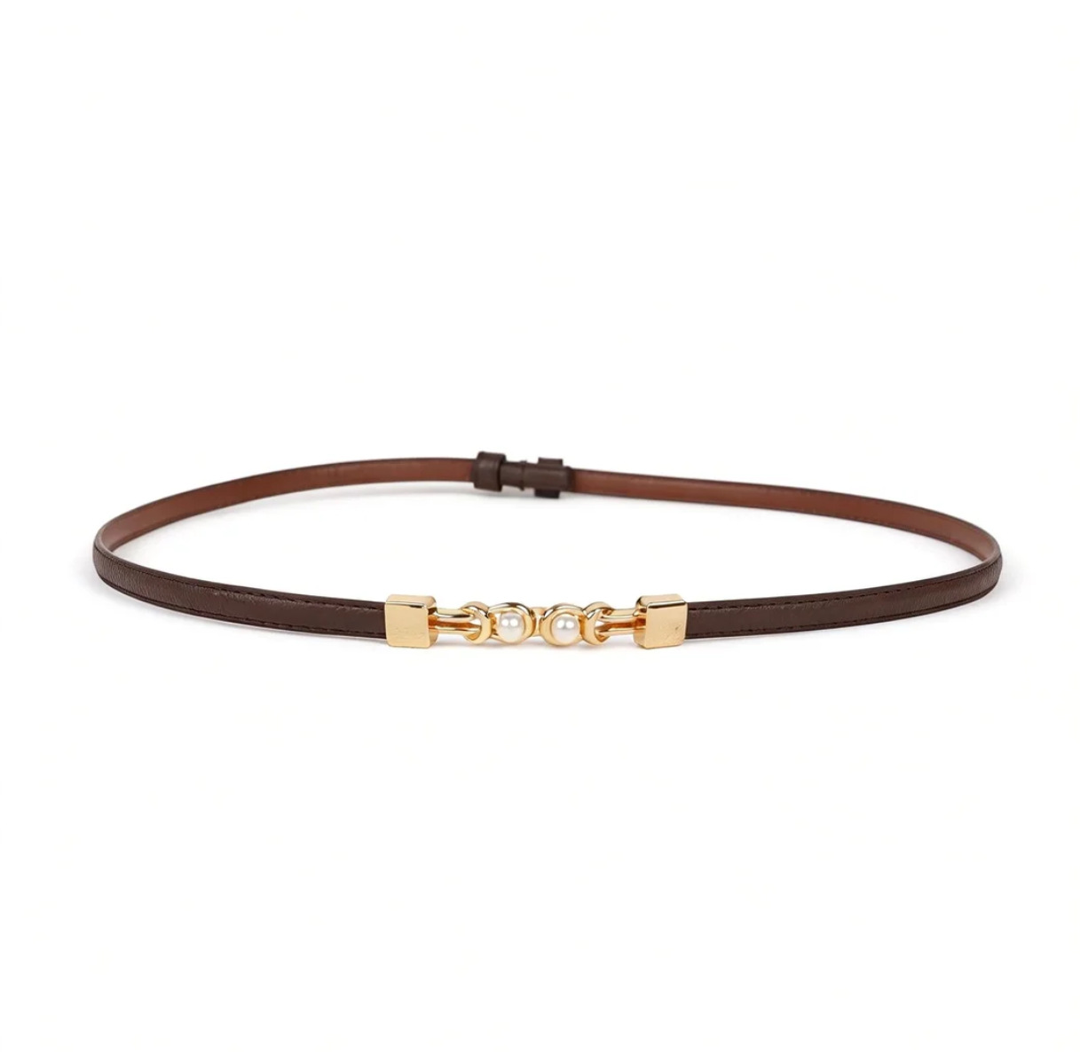 多用途レディース細ベルト、ファッション性の高いパールベルト、ドレスやシャツに合わせてウエストを絞るのに最適、高級感があります。