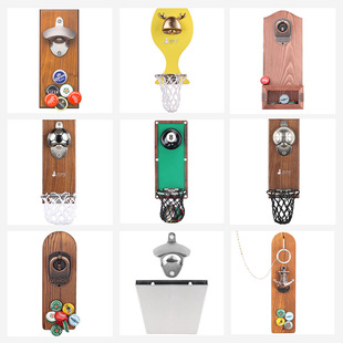 Lark bottle screwdriver magnet refrigerator sticker wall hanging wine opener basketball wine glass bottle opener creative beer bottle opener