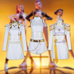 猎魔女团cos服鲁米米拉佐伊白色款打歌服战斗服同款cosplay扮演服