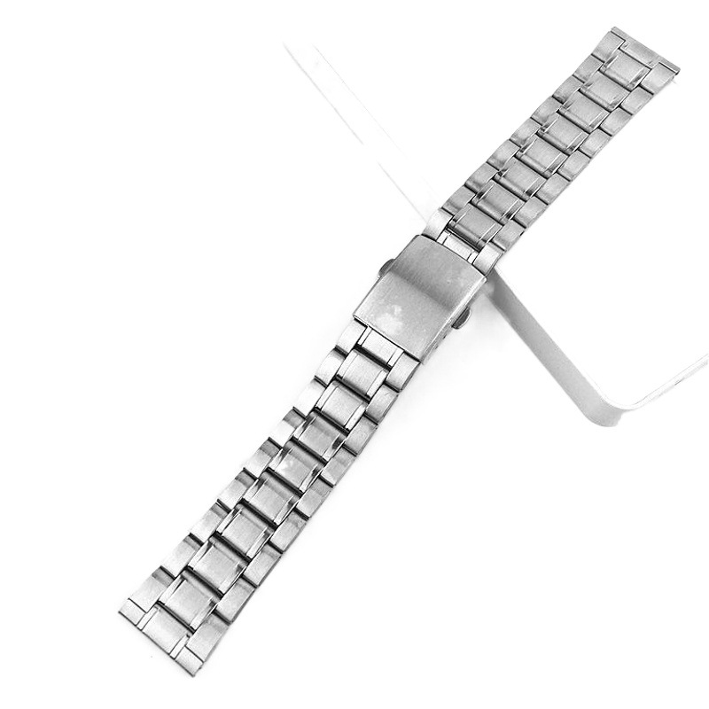 Three beads diving side line stainless steel watch strap 12mm aircraft double button 20mm gold ladies Bracelet 14mm