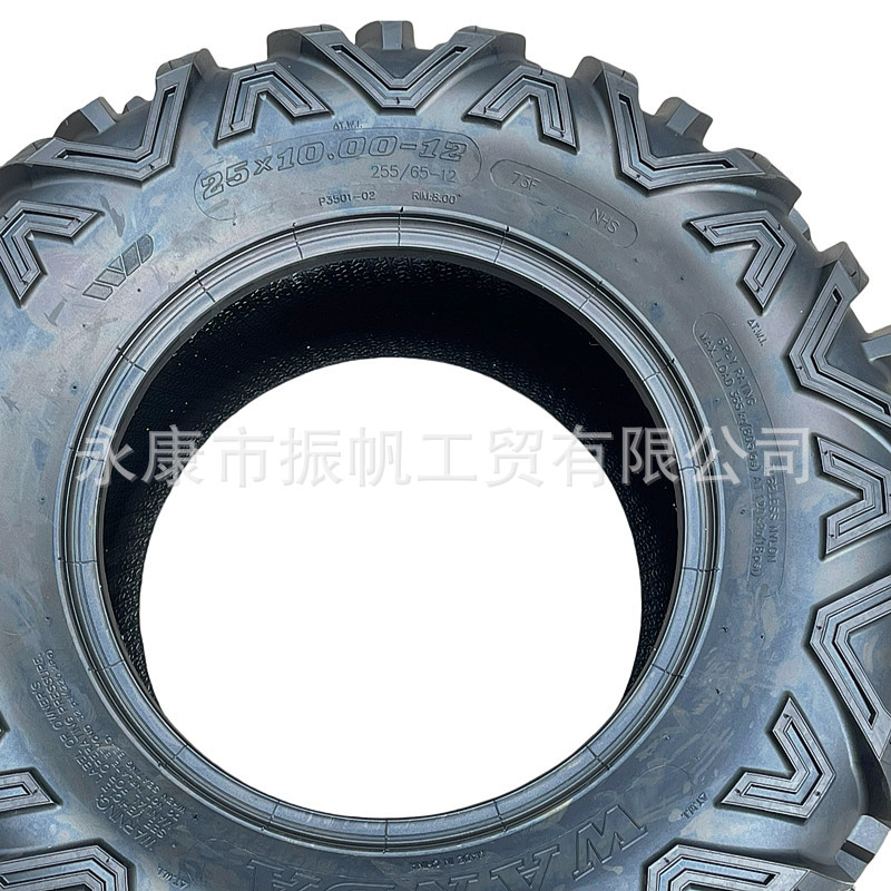 Atv neumáticos de coche de playa para motocicletas de cuatro ruedas delanteras 25X8.00-12 traseras 25X10.00-12 neumáticos vacíos 12 pulgadas