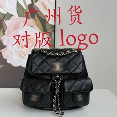 広州鼎版duma小香25カエル型バックパックキャビア学生用ショルダーバッグ大容量女性向けトレンド菱形