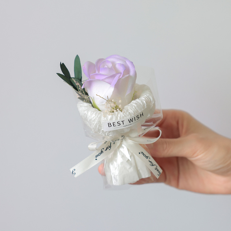迷你玫瑰花束香皂花口袋花束永生花女生见面礼物生日礼物mini伴手|undefined