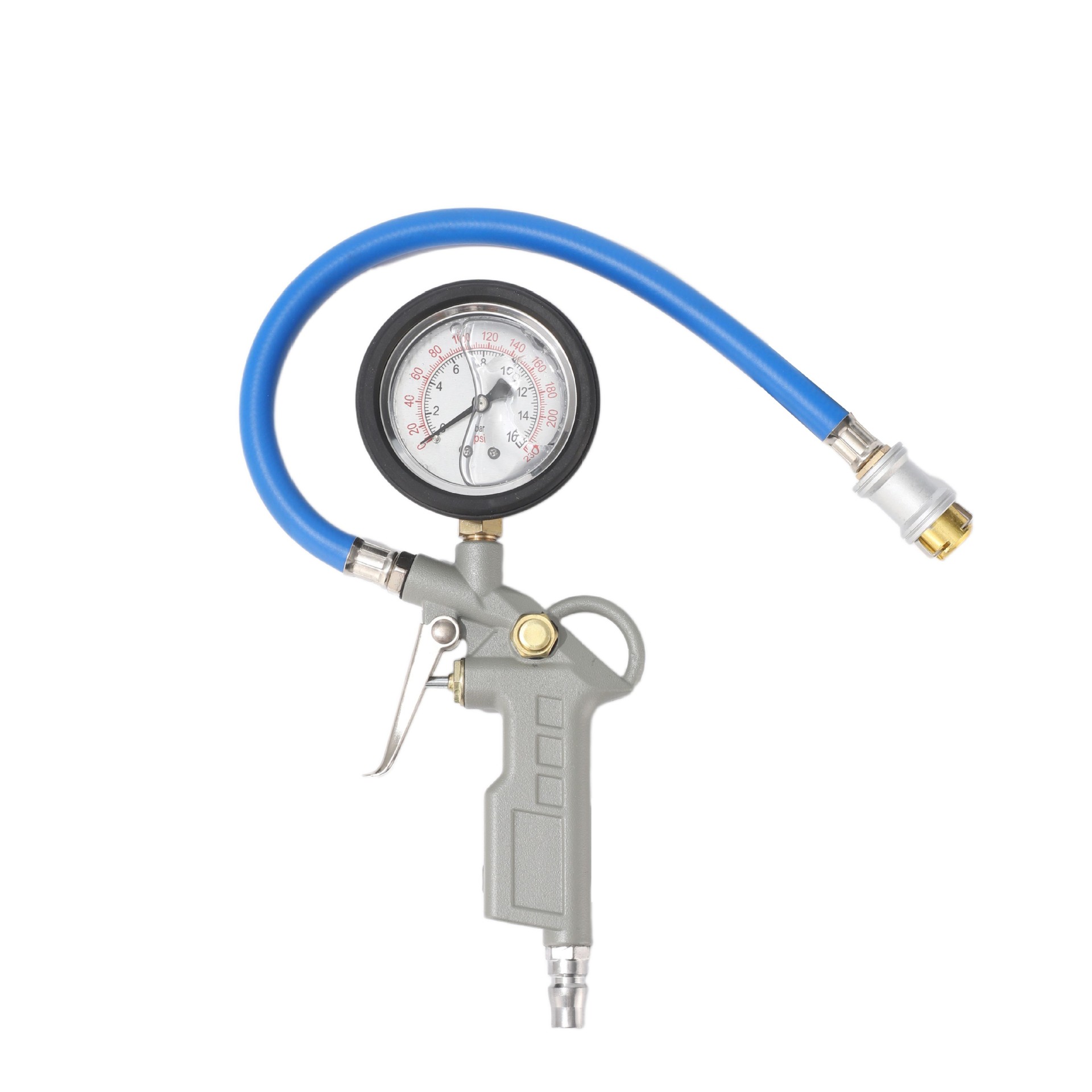 Manufacturer Wholesale Tire Electronic Air Gun Chuck Inflator Gun Digital Display Tire Pressure Gauge Digital Display Tire Inflator Gun
