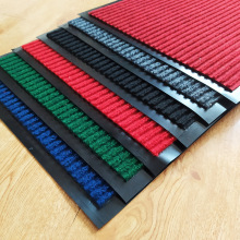 支持定制尺寸 双条纹地毯 可裁剪地毯地垫 红蓝灰黑经典条纹 降音